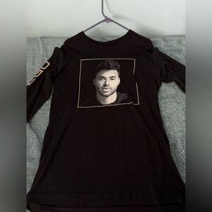 Black Long Sleeve Graphic Tee